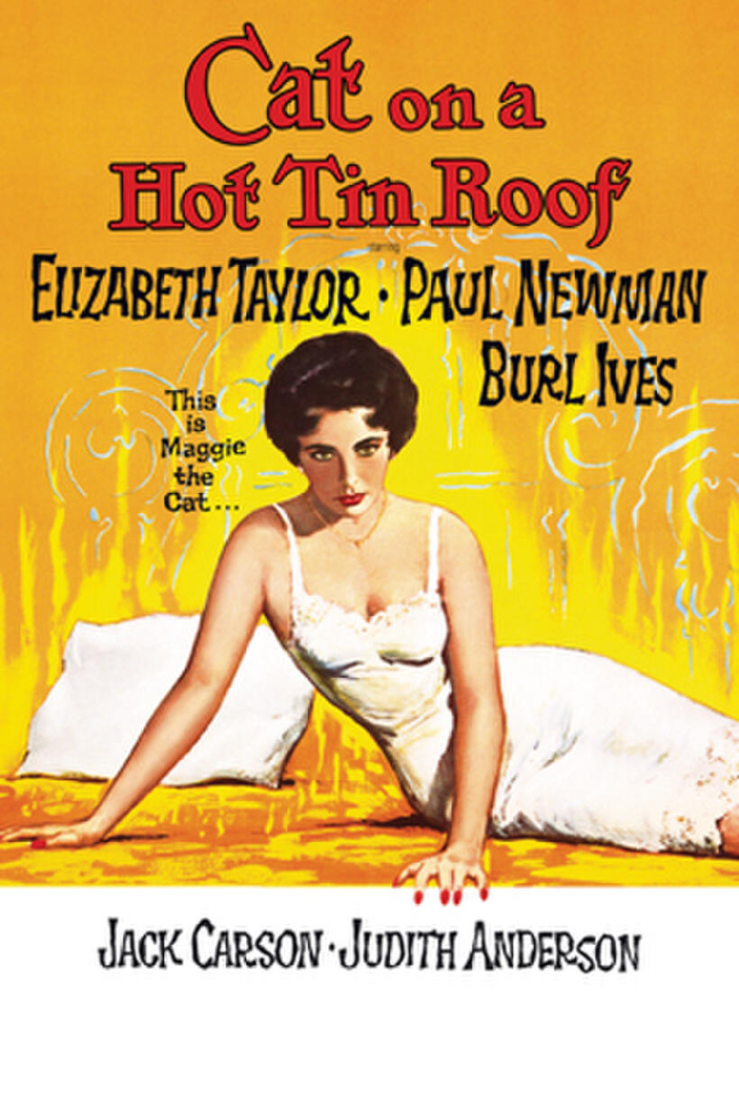 Poster art for "Cat on a Hot Tin Roof."