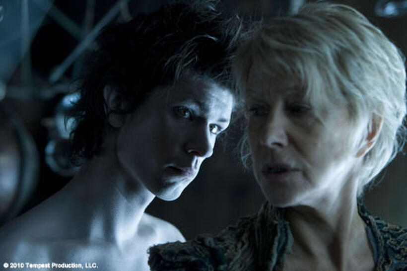 Ben Whishaw as Ariel and Helen Mirren as Prospera in ``The Tempest.''