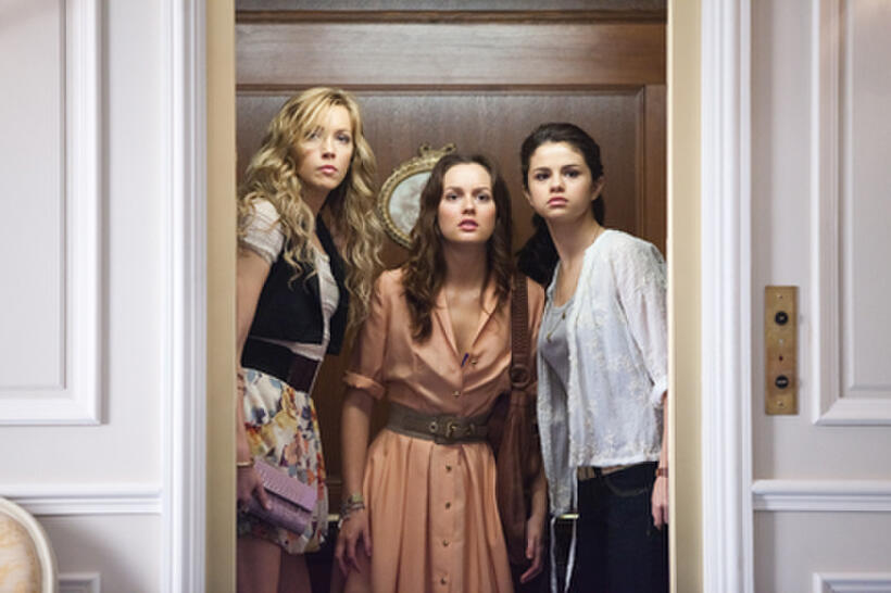 Katie Cassidy as Emma, Leighton Meester as Meg and Selena Gomez as Grace in ``Monte Carlo.''