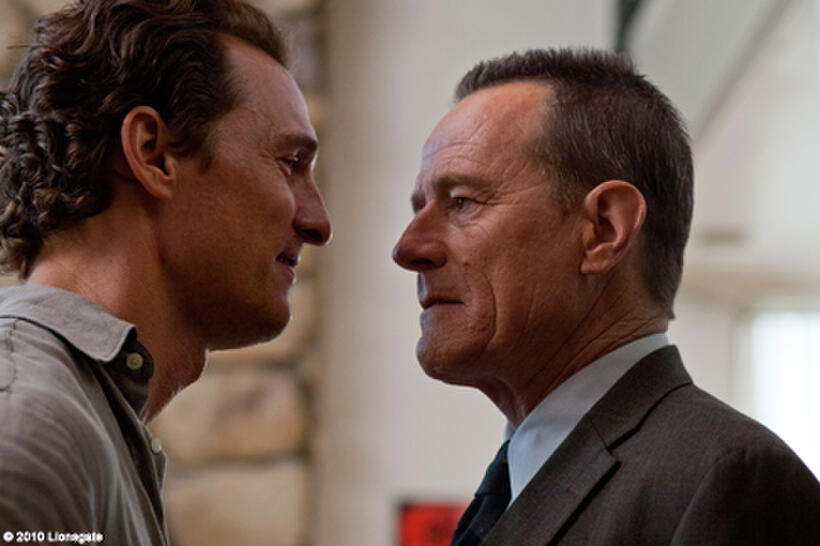 Matthew McConaughey as Mickey Haller and Bryan Cranston as Detective Lankford in ``The Lincoln Lawyer.''