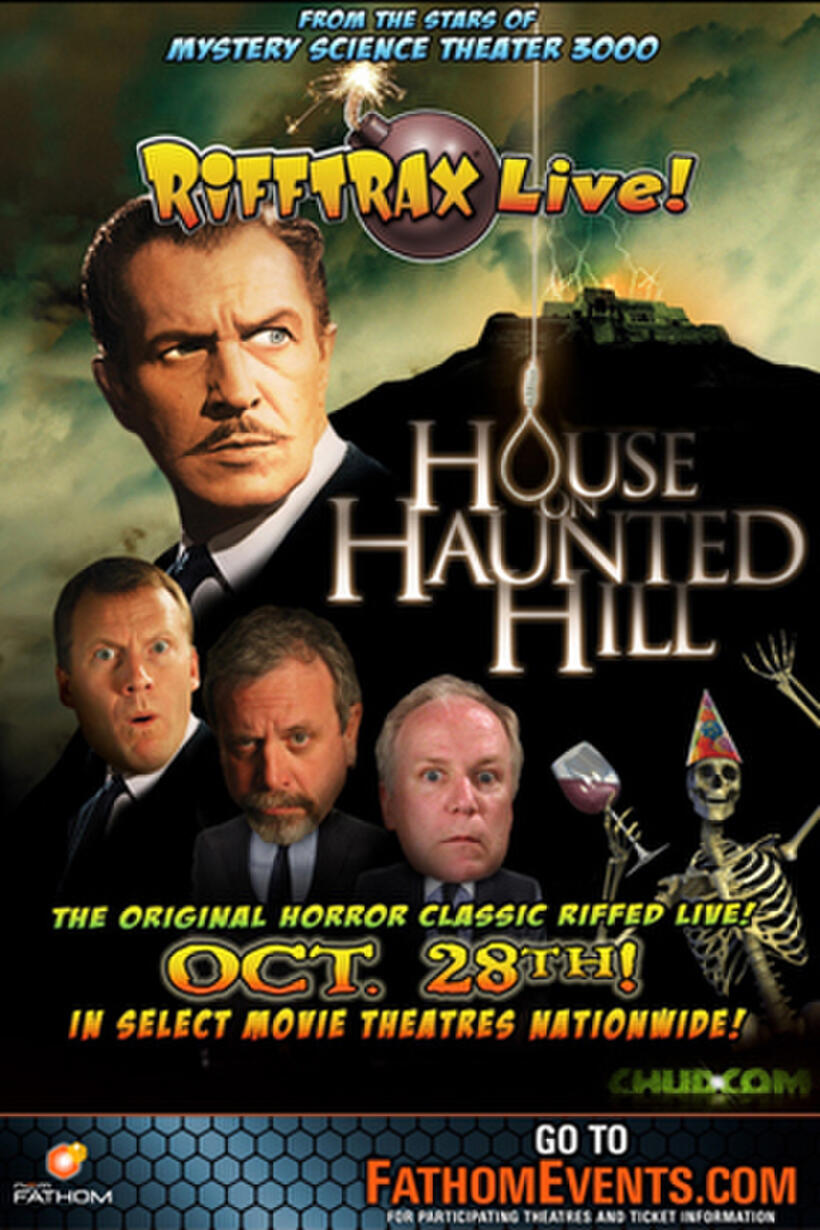 Poster art for "RiffTrax LIVE: House on Haunted Hill"