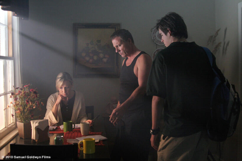 Joy Parmer Moore as Sara McDonald, Michael Joiner as Mac McDonald and Rob Erickson as Blake McDonald in ``The Grace Card.''
