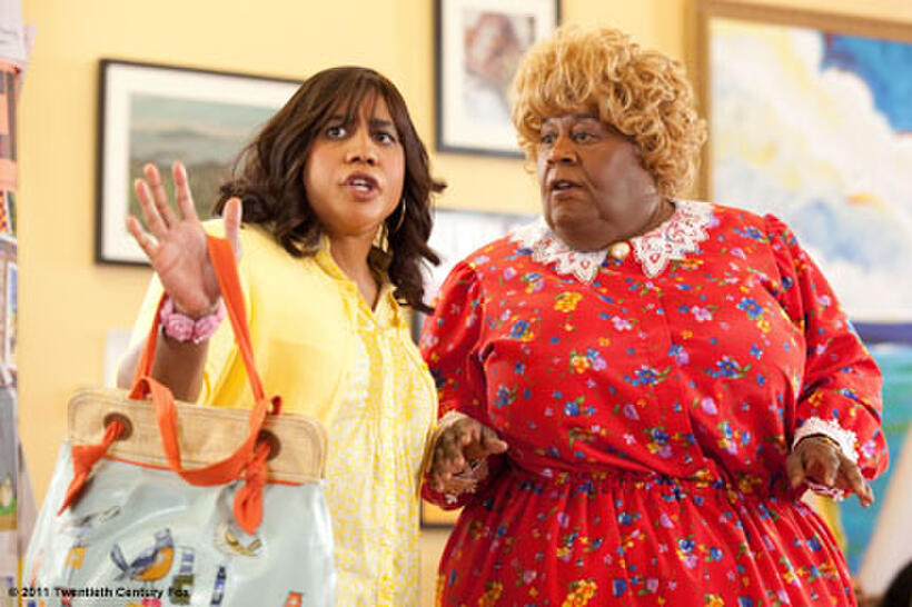Brandon T. Jackson as Charmaine and Martin Lawrence as Big Momma in ``Big Mommas: Like Father, Like Son.''