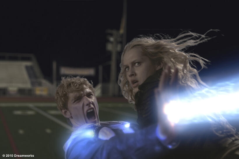Alex Pettyfer as John and Teresa Palmer as Number Six in ``I Am Number Four.''