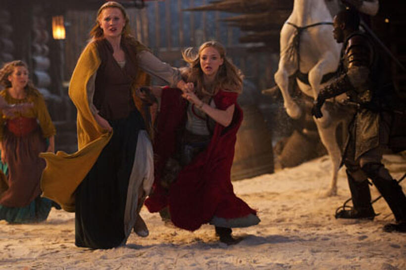 Shauna Kain as Roxanne and Amanda Seyfried as Valerie in ``Red Riding Hood.''