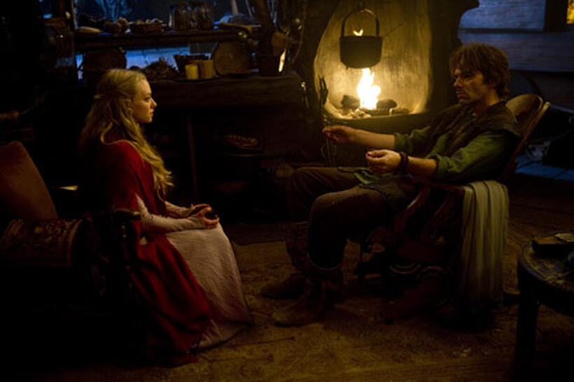 Amanda Seyfried as Valerie and Billy Burke as Cesaire in ``Red Riding Hood.''