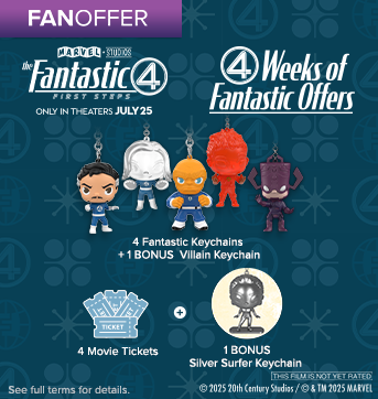 Get a bonus Silver Surfer keychain!