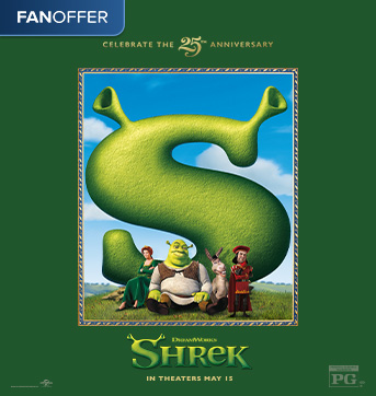 Buy a ticket to Shrek 25th Anniversary