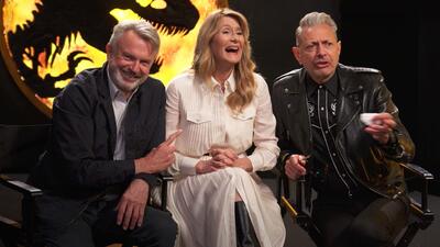 Laura Dern, Sam Neill, and Jeff Goldblum Discuss How It Feels To Be Back In Jurassic World Dominion