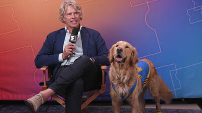 Buddy the Dog & Director Robert Vince Talk Stunts and Snacks Ahead of 'Air Bud Returns'