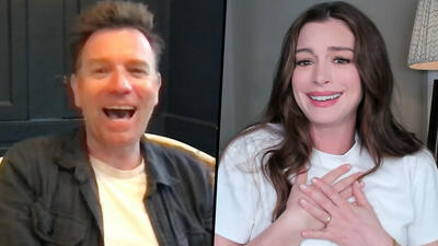 "He Just Bonked the Dinosaur!" Ewan McGregor & Anne Hathaway on Filming 'The End of Oak Street'