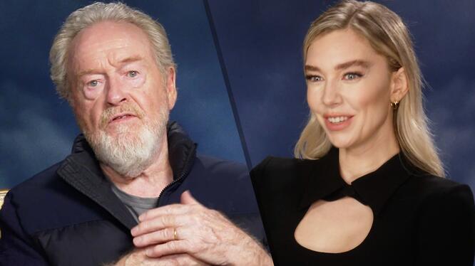 Ridley Scott and Vanessa Kirby on Mapping 'Napoleon' Battle Scenes, On-Screen Improv, & More