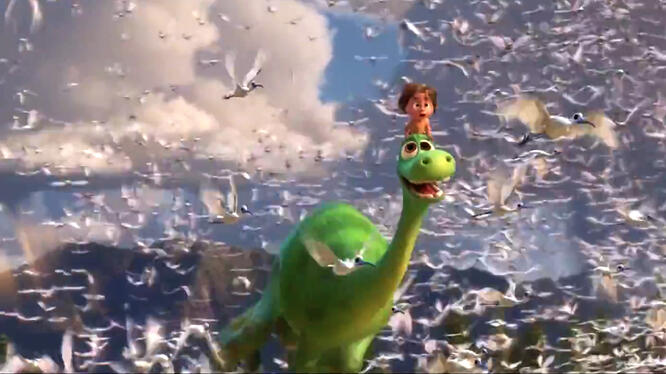 The Good Dinosaur: Movie Clip - Above The Clouds