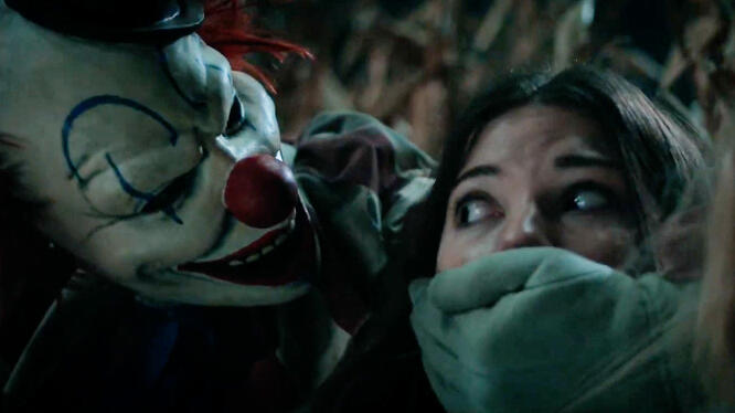 Clown in a Cornfield