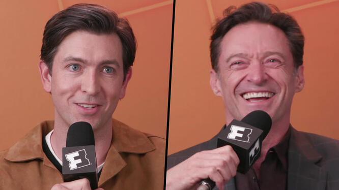 "It's Knives Out Meets Babe" Hugh Jackman & Nicholas Braun on 'The Sheep Detectives'