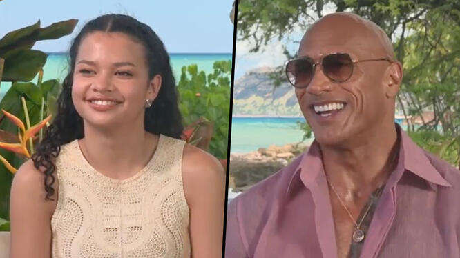 "It Kicks Into Another Gear" Dwayne Johnson & Catherine Laga'aia on Dance Sequences in 'Moana'