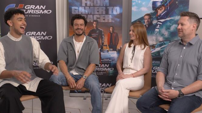 ‘Gran Turismo’ Cast on F1 Training, Filming The Race, & More