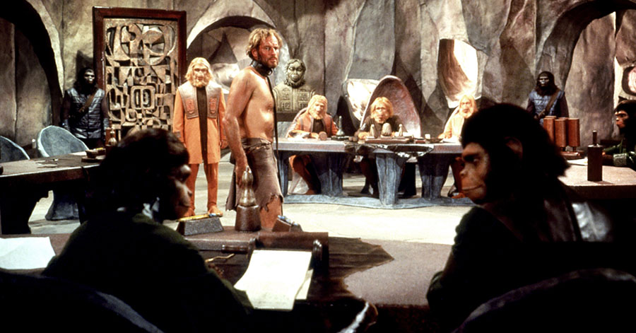 Charlton Heston in Planet of the Apes