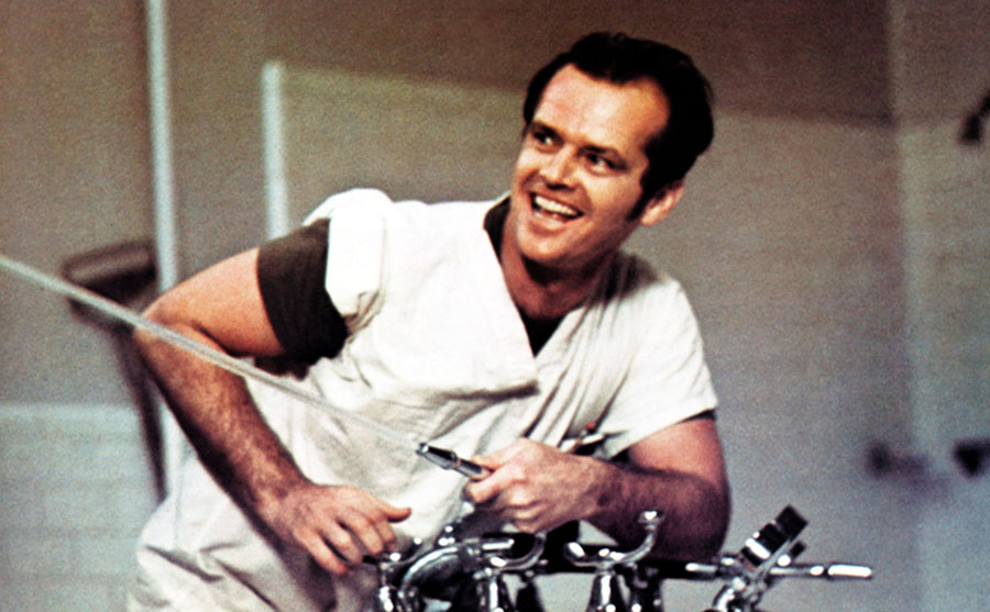 Jack Nicholson in One Flew Over the Cuckoo's Nest