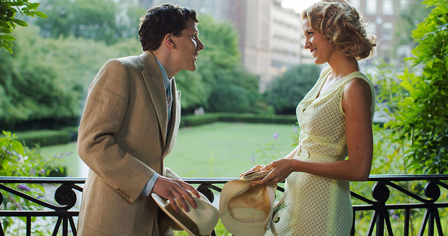 Jesse Eisenberg and Blake Lively in Cafe Society