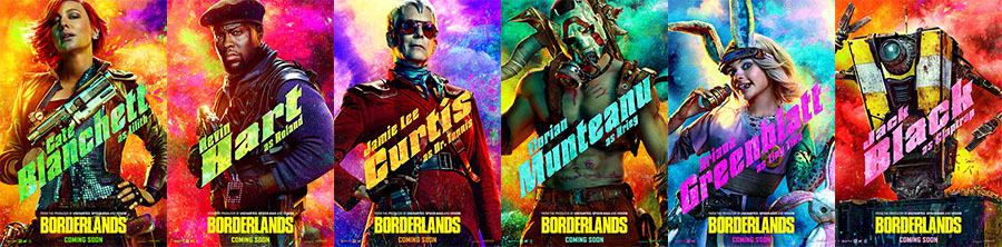 Borderlands character posters