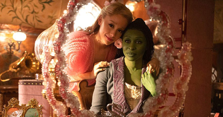 Ariana Grande and Cynthia Erivo in Wicked