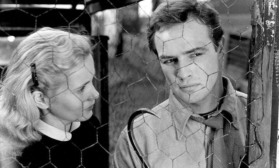 Eva Marie Saint and Marlon Brando in On the Waterfront