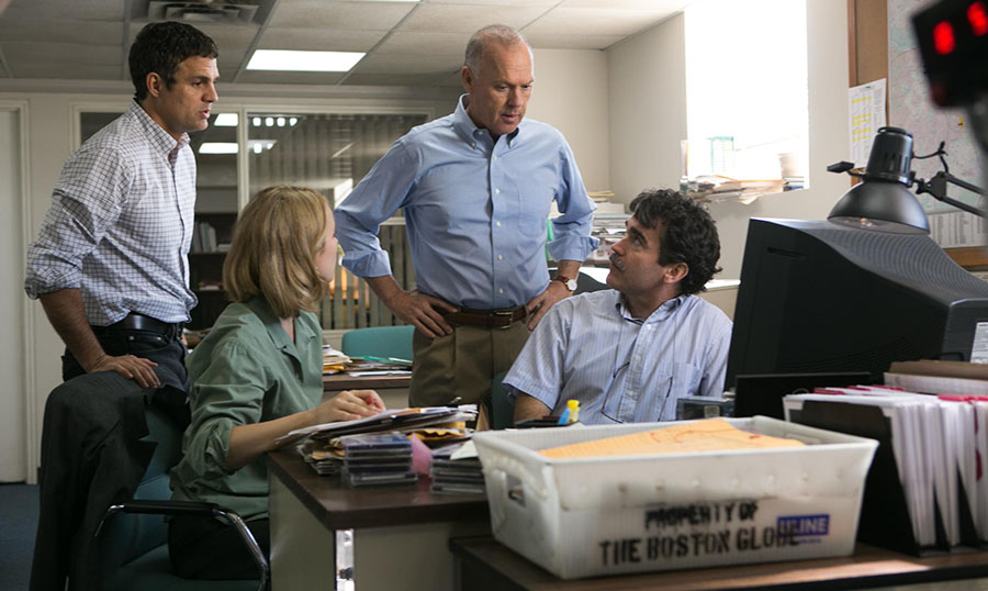 Mark Ruffalo, Rachel McAdams, Michael Keaton and Brian D'arcy James in Spotlight