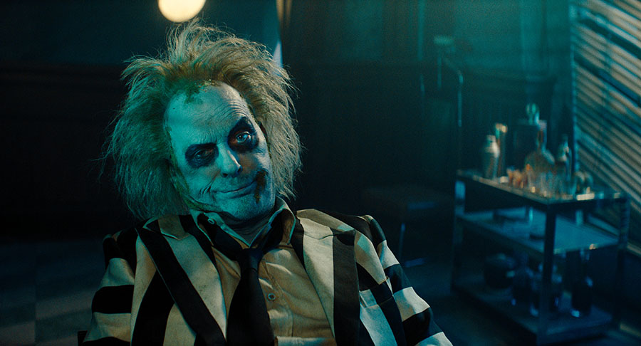 Michael Keaton in Beetlejuice Beetlejuice