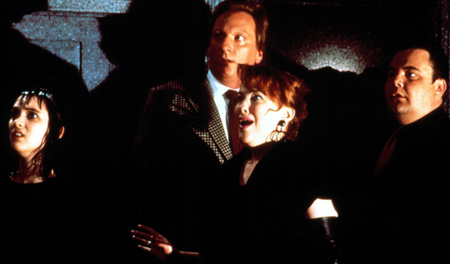 Winona Ryder, Jeffrey Jones, Catherine O'Hara and Glenn Shadix in Beetlejuice