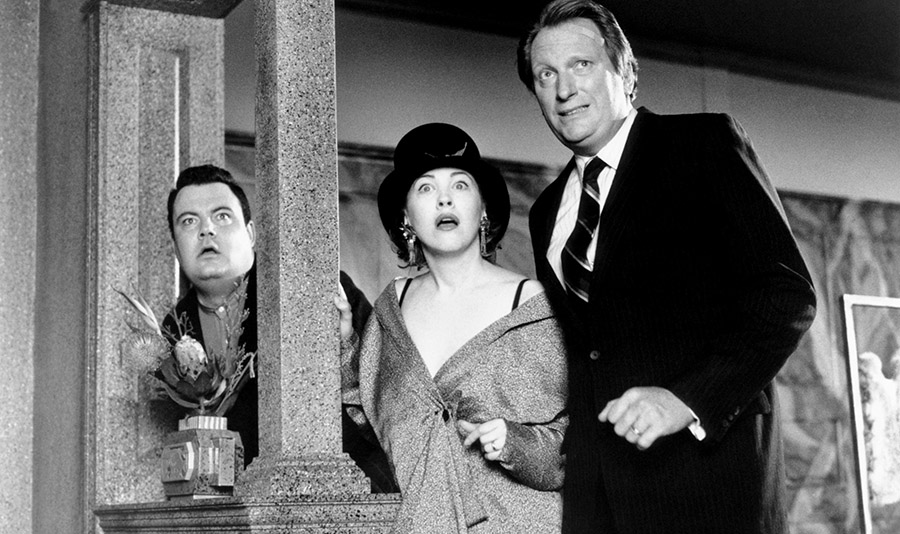 Glenn Shadix, Catherine O'Hara and Jeffrey Jones in Beetlejuice