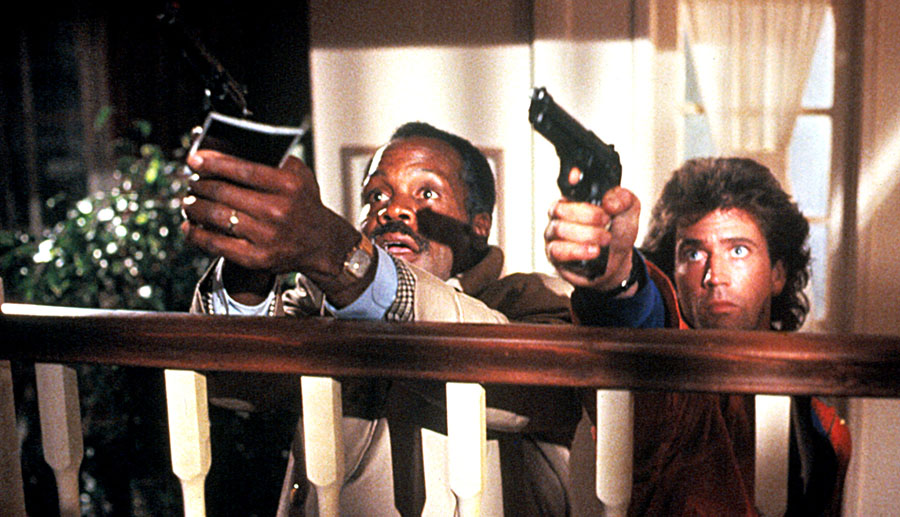 Danny Glover and Mel Gibson in Lethal Weapon