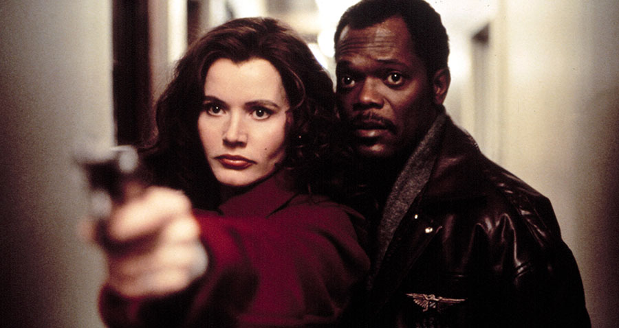 Geena Davis and Samuel L. Jackson in The Long Kiss Goodnight