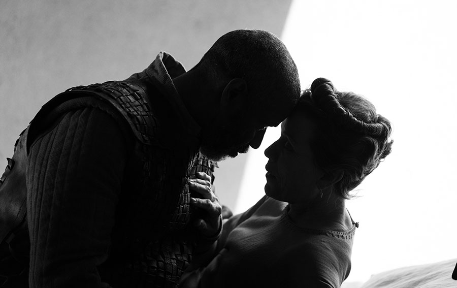 Denzel Washington and Frances McDormand in The Tragedy of Macbeth