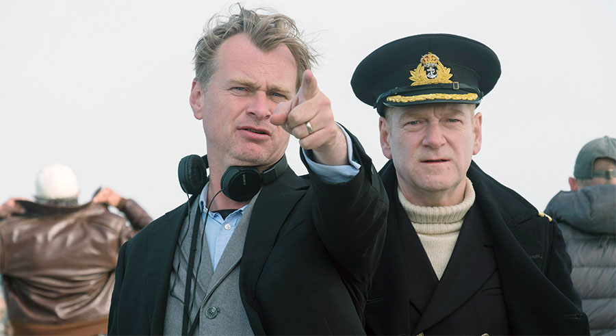 Christopher Nolan directing Dunkirk
