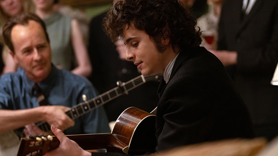 Timothee Chalamet in A Complete Unknown