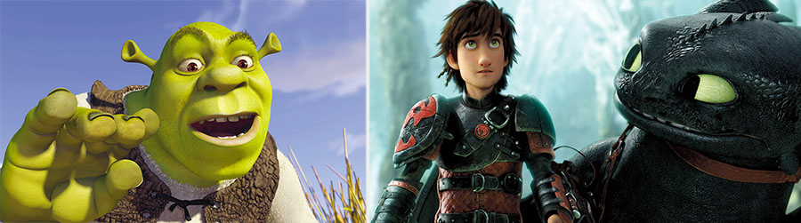 Shrek and How to Train Your Dragon