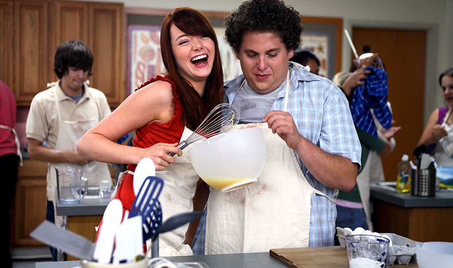 Emma Stone and Jonah Hill in Superbad