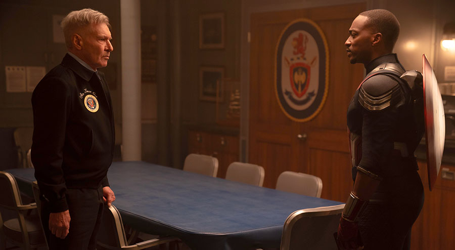 Harrison Ford and Anthony Mackie in Captain America: Brave New World