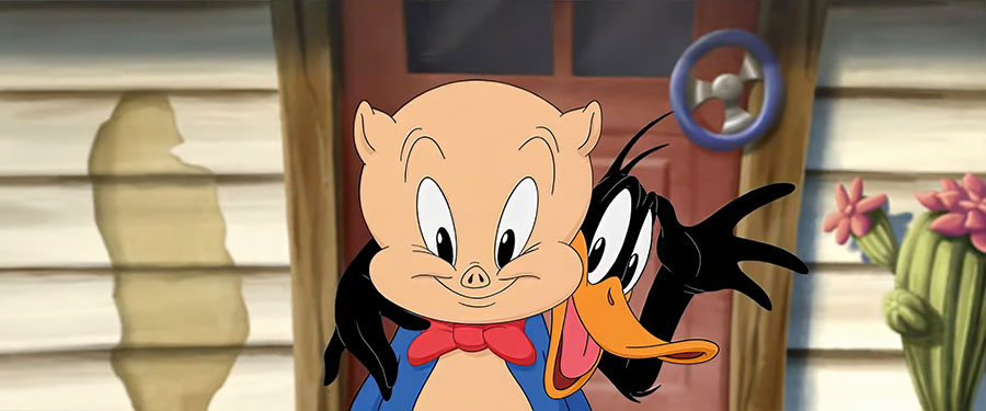 Porky Pig and Daffy Duck