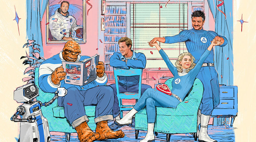 Promotional illustration for The Fantastic Four