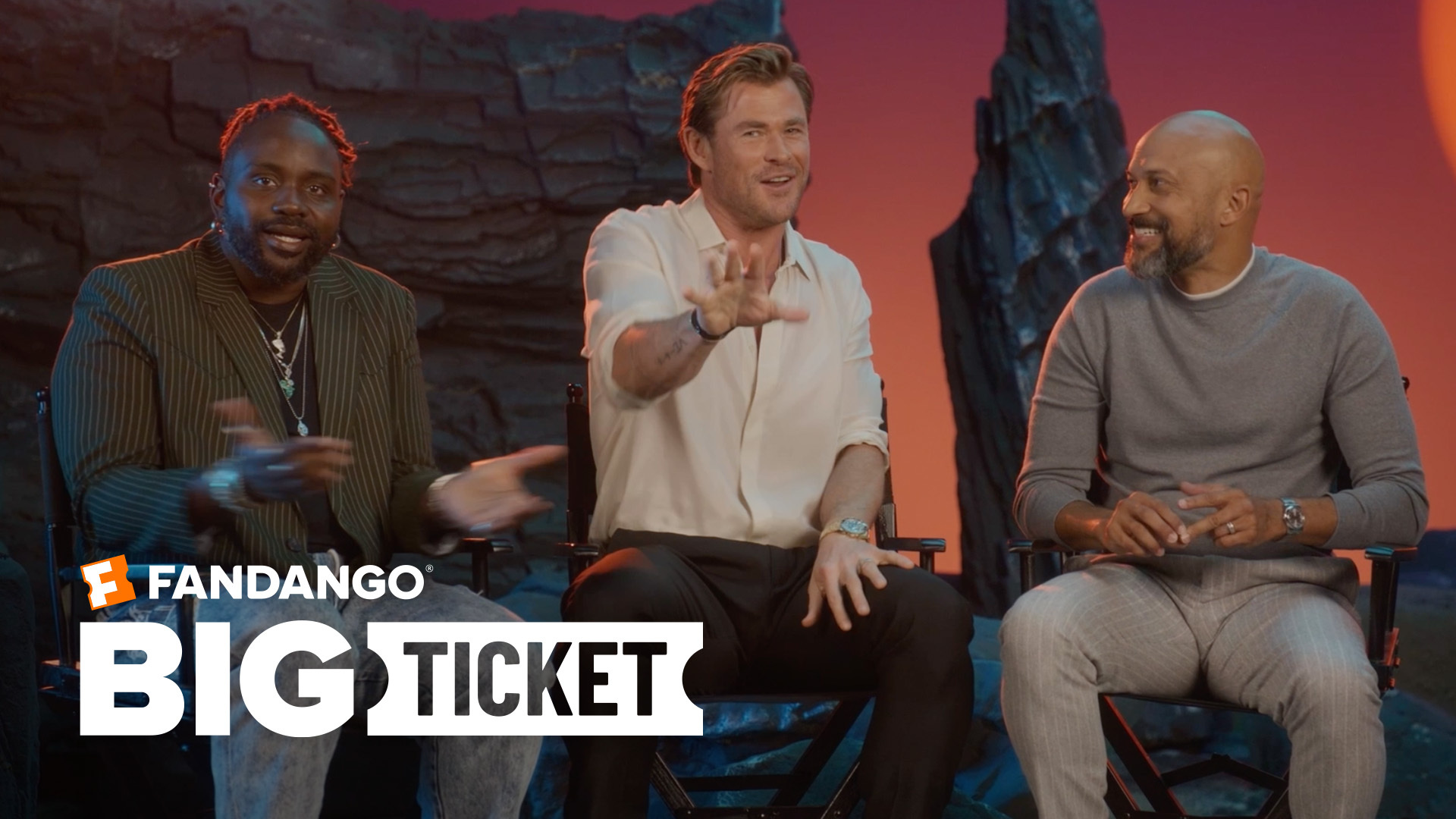 Brian Tyree Henry, Chris Hemsworth and Keegan-Michael Key