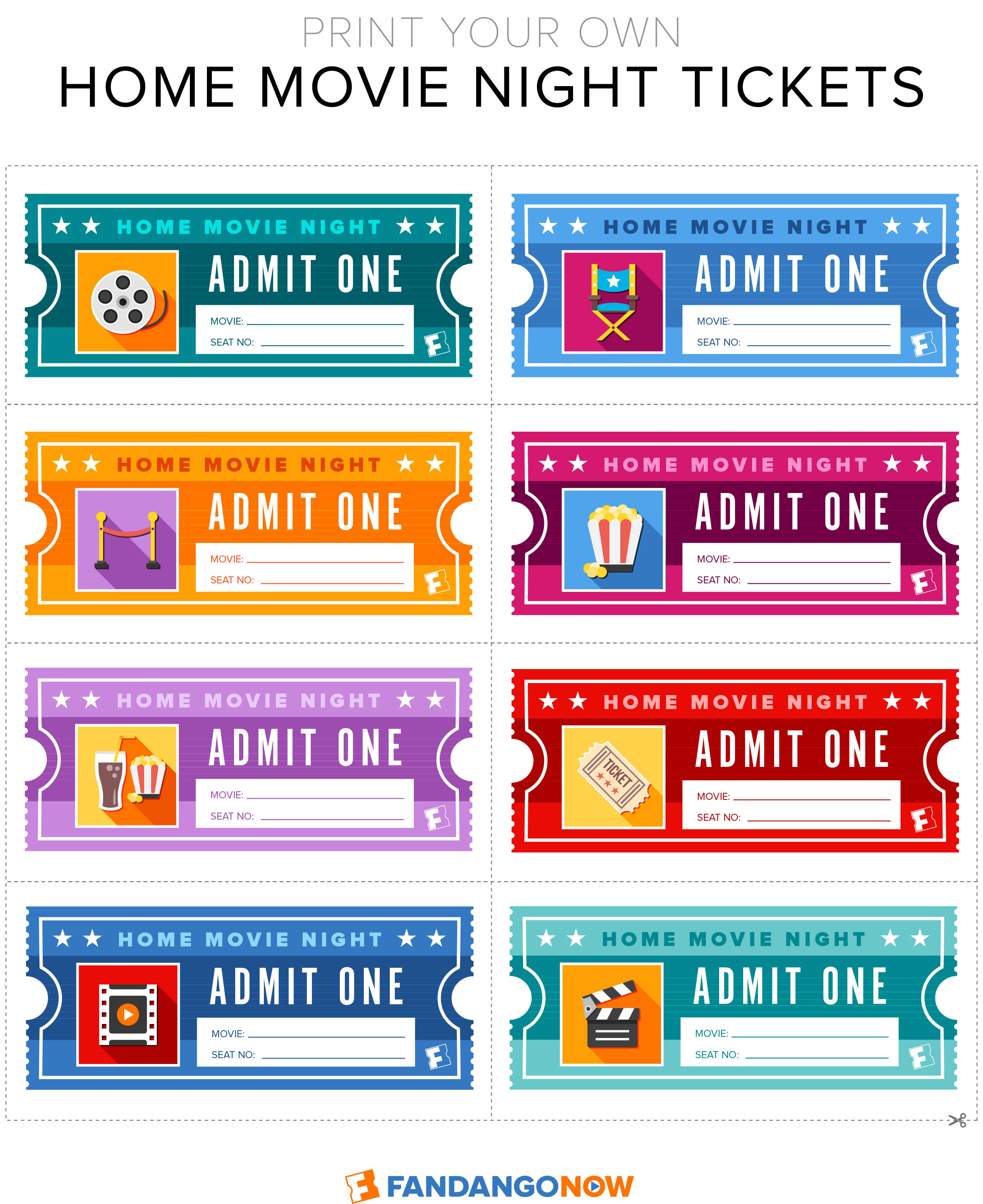 Make Your Own Movie Ticket Make Your Own Movie Ticket