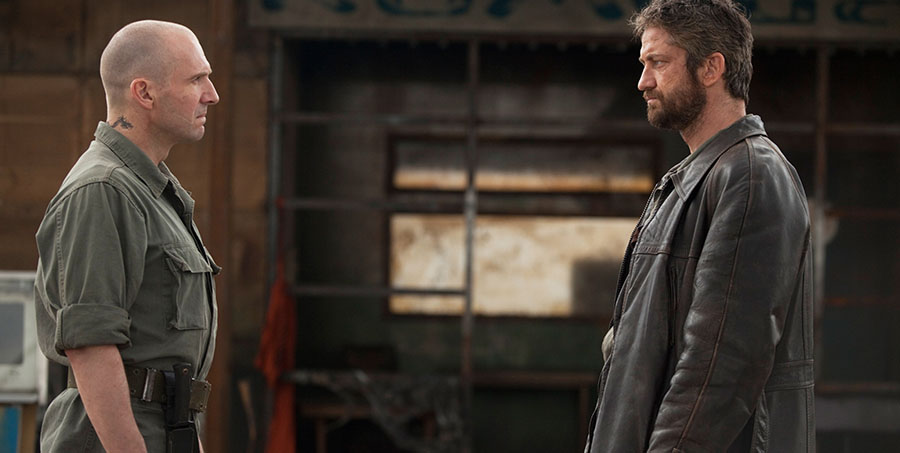 Ralph Fiennes and Gerard Butler in Coriolanus