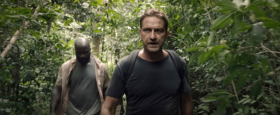 Mike Colter and Gerard Butler in Plane