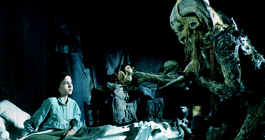 Ivana Baquero and Doug Jones in Pan's Labyrinth