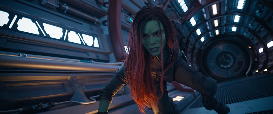 Zoe Saldana in Guardians of the Galaxy Vol. 3