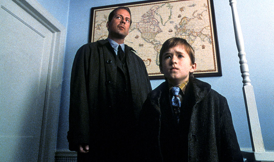 Bruce Willis and Haley Joel Osment in The Sixth Sense