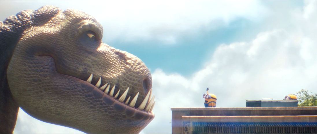 Exclusive Video: The Worlds of 'Jurassic Park Dominion' And 'Minions: The  Rise Of Gru' Collide