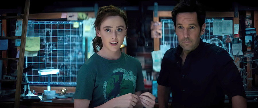 Kathryn Newton and Paull Rudd in Ant-Man and the Wasp: Quantumania